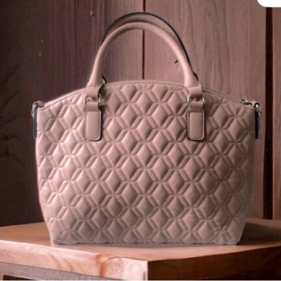 Anne Klien Quilted Pink Satchel - Picture 2 of 5